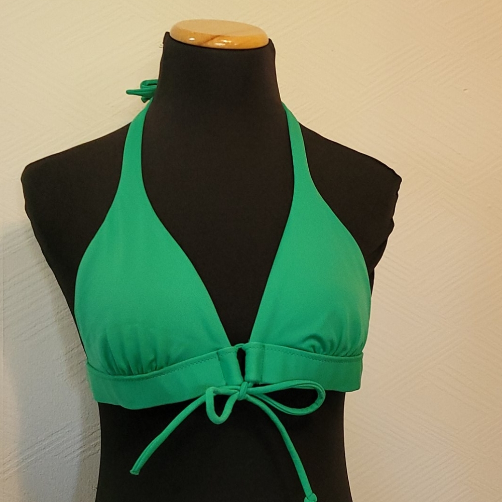 Victoria's Secret Kelly Green Halter Bikini Top